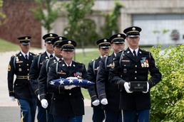 Military Funeral Honors are Conducted for Secret Service Agent and U.S. Army Spc. 3 Clinton Hill