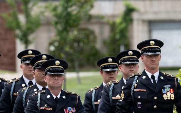 Military Funeral Honors are Conducted for Secret Service Agent and U.S. Army Spc. 3 Clinton Hill