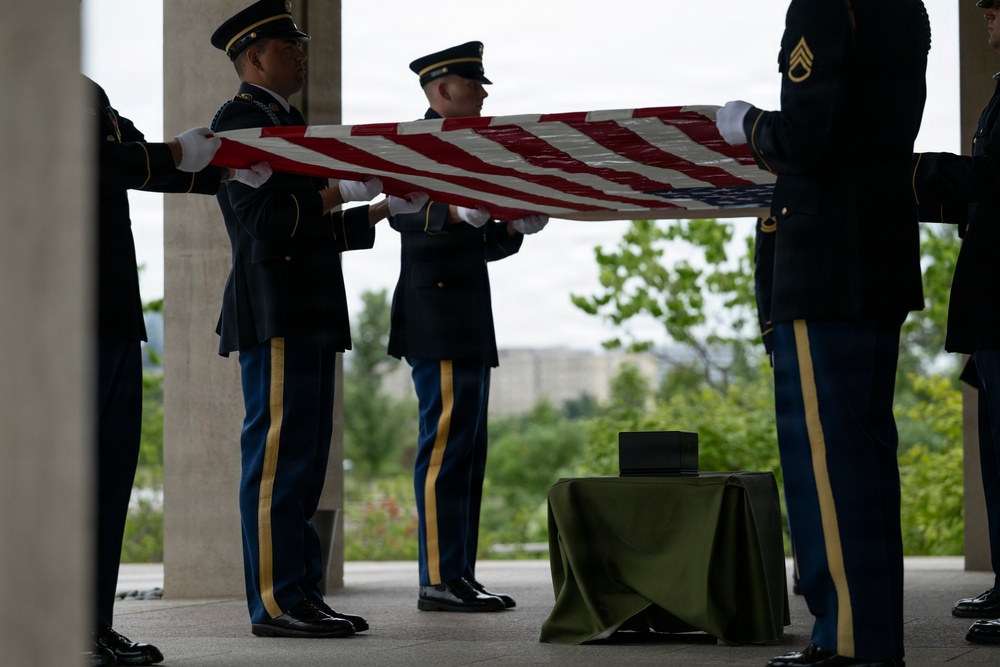 Military Funeral Honors are Conducted for Secret Service Agent and U.S. Army Spc. 3 Clinton Hill