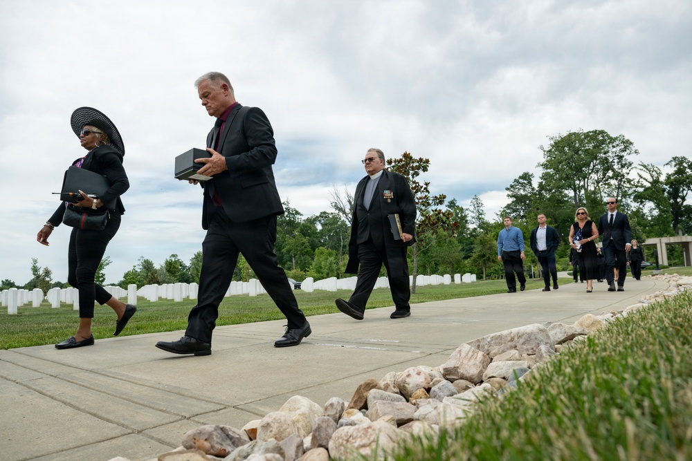 Military Funeral Honors are Conducted for Secret Service Agent and U.S. Army Spc. 3 Clinton Hill