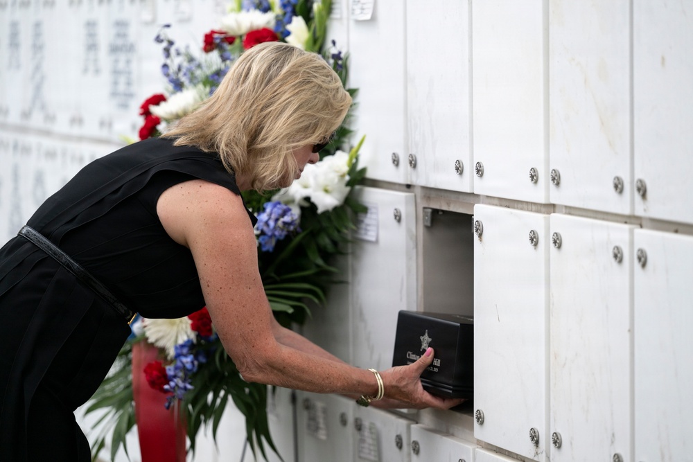 Military Funeral Honors are Conducted for Secret Service Agent and U.S. Army Spc. 3 Clinton Hill