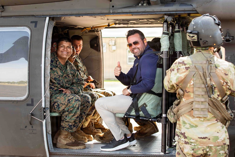Camp Atterbury Hosts Junior ROTC and Lt. Gov Micah Beckwith