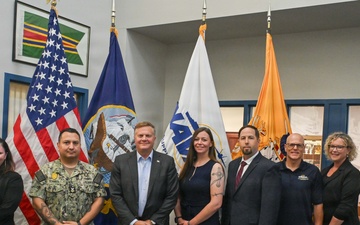 ASN EI&amp;E Brendan Rogers visits NAVSUP HQ at NSA Mechanicsburg