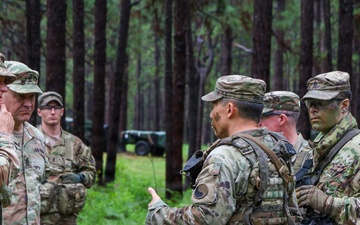 Gen. LaNeve, SMA Engage Soldiers at JRTC