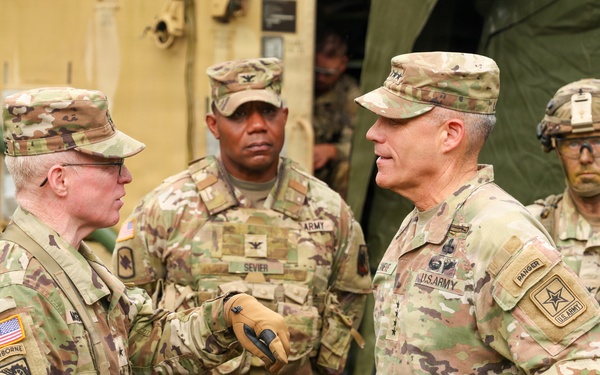Gen. LaNeve, SMA Engage Soldiers at JRTC and Fort Polk