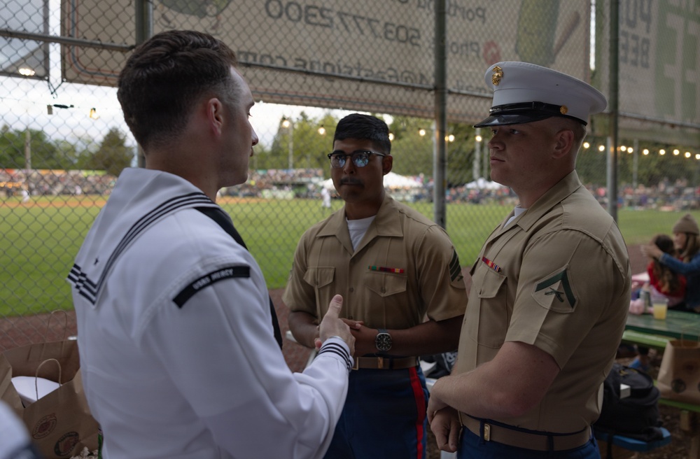 Marines and Sailors participate in Portland Fleet Week Rose Festival