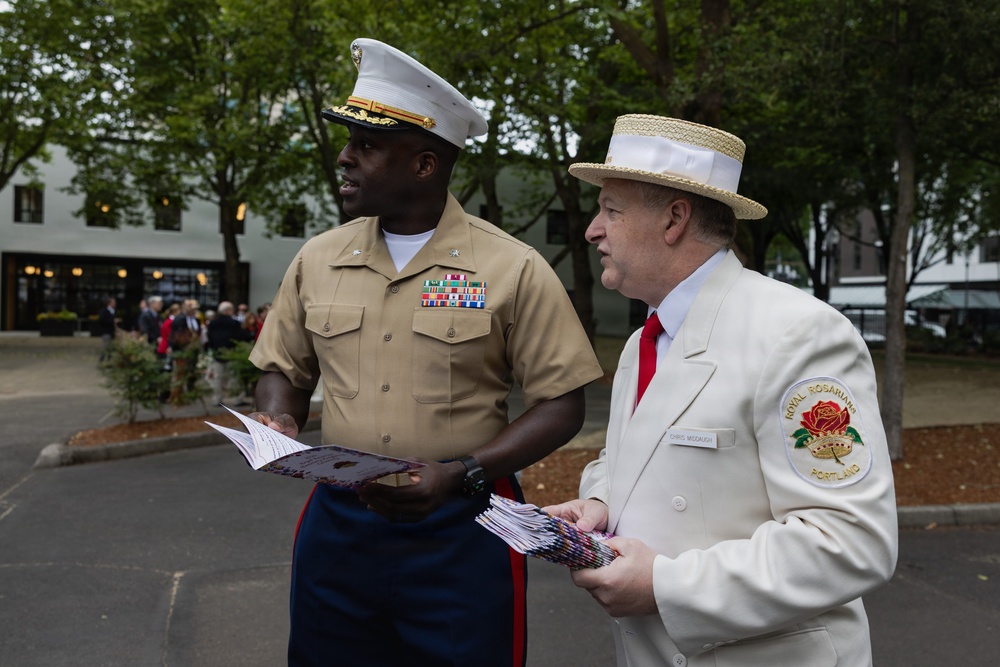Marines and Sailors participate in Portland Fleet Week Rose Festival