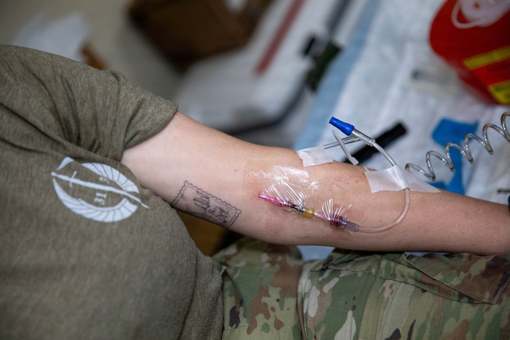 Army Reserve Medics Perform Clinical Procedures During Operation Sentinel Justice