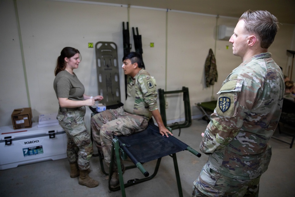 Army Reserve Medics Conduct Patient Care Training During Operation Sentinel Justice