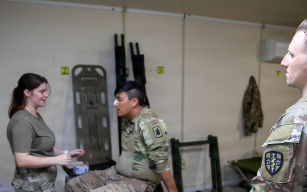 Army Reserve Medics Conduct Patient Care Training During Operation Sentinel Justice