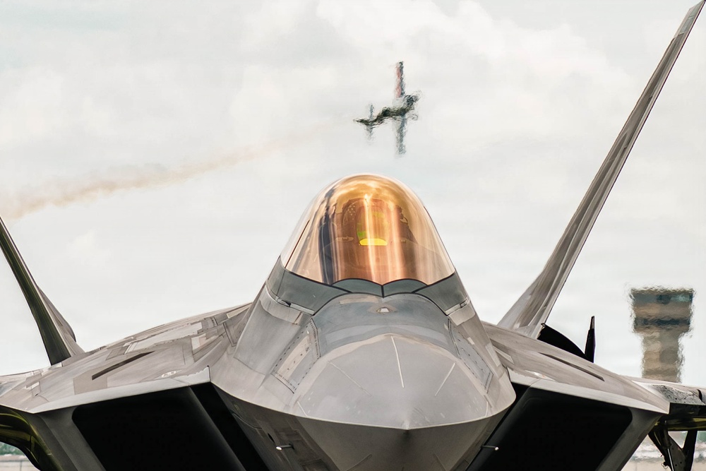 F-22 Demonstration Team performs for 2026 Dayton Airshow