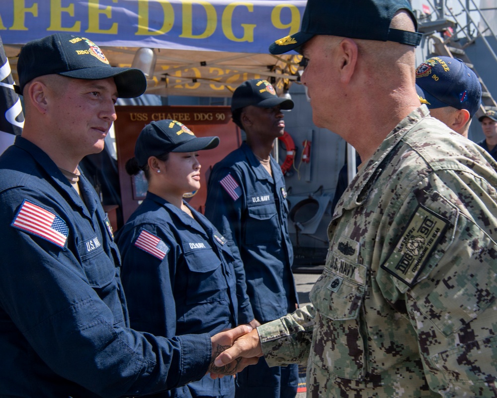 SWOBOSS Visits USS Chafee (DDG 90)