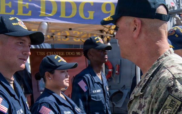 SWOBOSS Visits USS Chafee (DDG 90)
