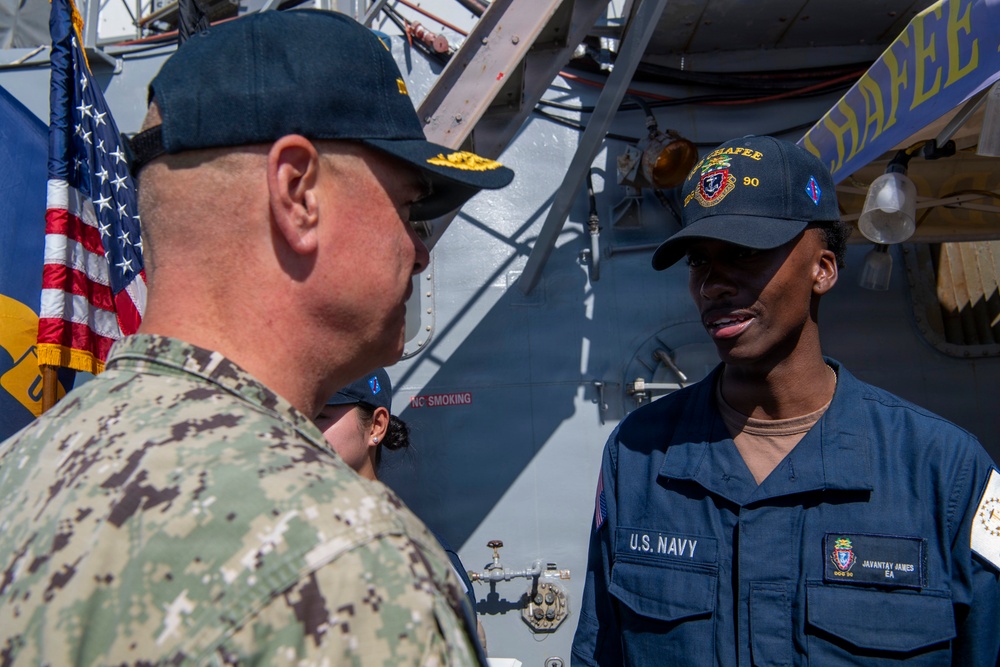 SWOBOSS Visits USS Chafee (DDG 90)