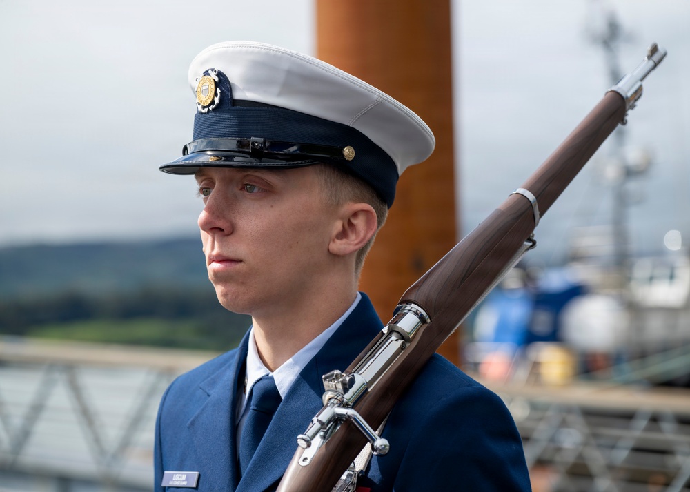 Coast Guard conducts change of command for Coast Guard Cutter John Witherspoon (WPC 1158)