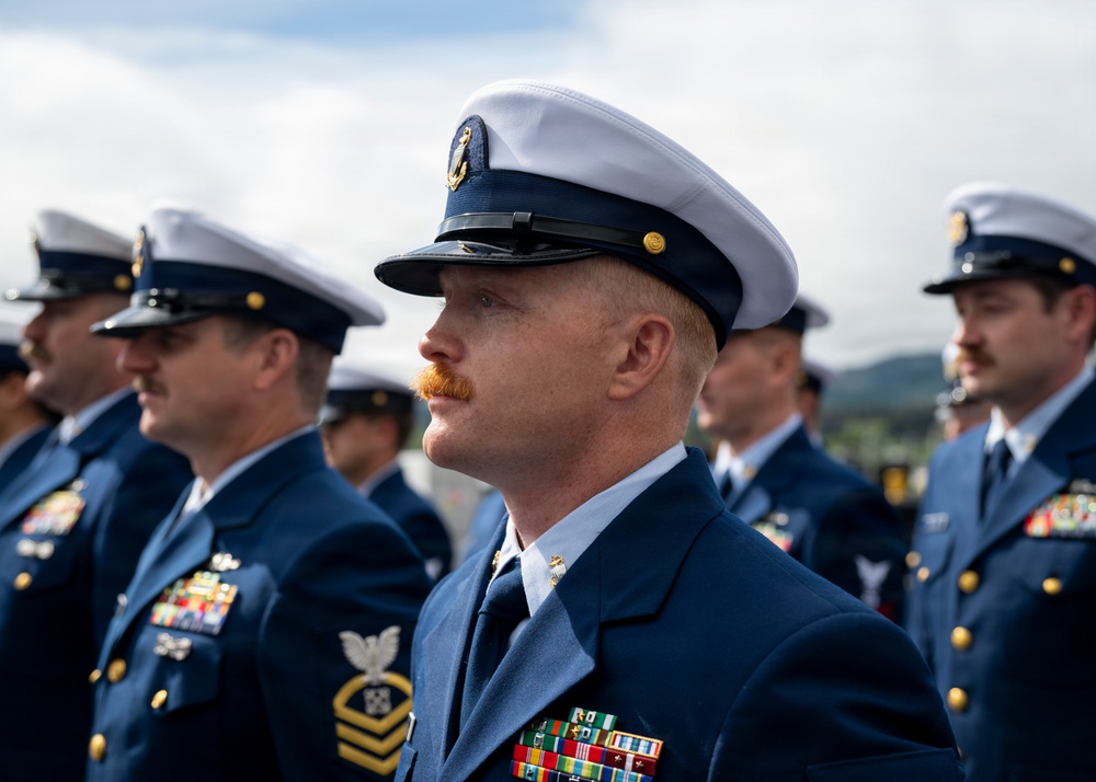 Coast Guard conducts change of command for Coast Guard Cutter John Witherspoon (WPC 1158)