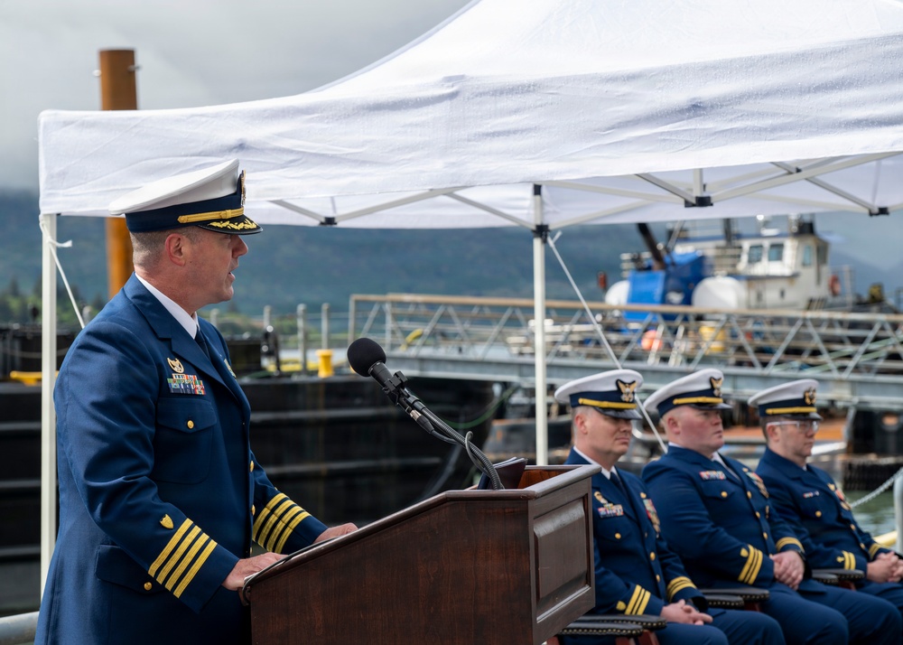 Coast Guard conducts change of command for Coast Guard Cutter John Witherspoon (WPC 1158)