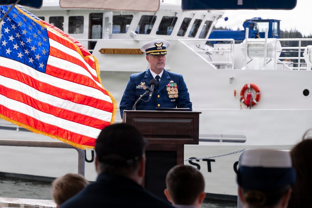 Coast Guard conducts change of command for Coast Guard Cutter John Witherspoon (WPC 1158)
