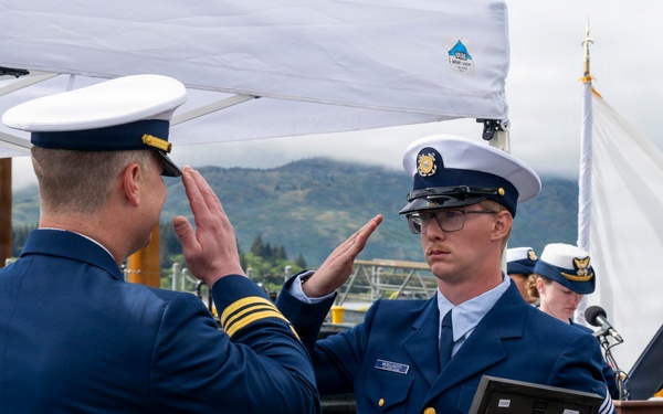 Coast Guard conducts change of command for Coast Guard Cutter John Witherspoon (WPC 1158)