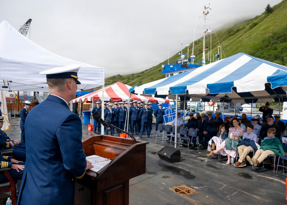 Coast Guard conducts change of command for Coast Guard Cutter John Witherspoon (WPC 1158)