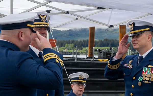 Coast Guard conducts change of command for Coast Guard Cutter John Witherspoon (WPC 1158)