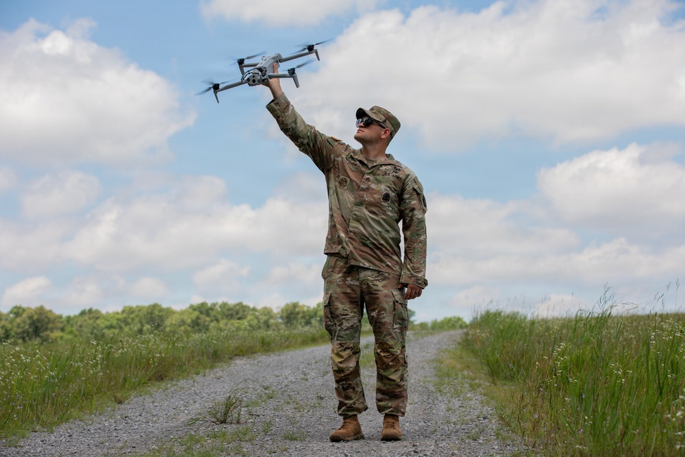 Tennessee Army National Guard Soldiers Train on the RQ-28A Drone.