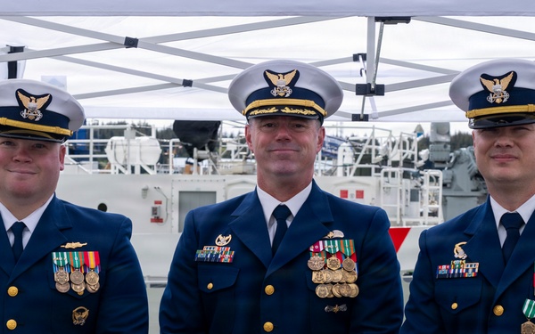 Coast Guard conducts change of command for Coast Guard Cutter John Witherspoon (WPC 1158)