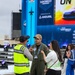 U.S. Navy Cmdr. speaks With attendees at NASCAR San Diego Weekend