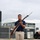 U.S. Navy Fireman rehearses for NASCAR San Diego Weekend
