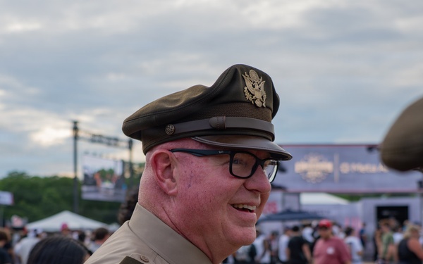 Mississippi National Guardsmen patrol during UFC Freedom 250 in Washington, D.C.
