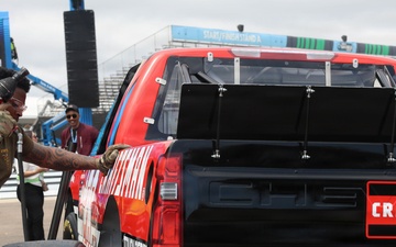 Vehicle repair teams train Sailors on Naval Base Coronado for NASCAR San Diego weekend