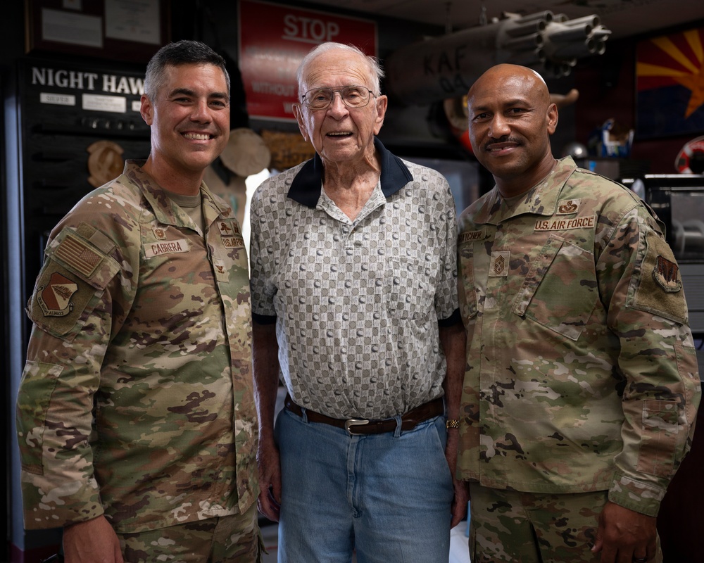 100-year old Korean War POW visits 55th Rescue Squadron