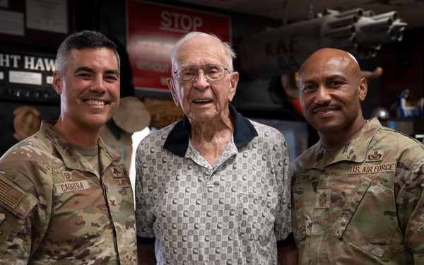 100-year old Korean War POW visits 55th Rescue Squadron