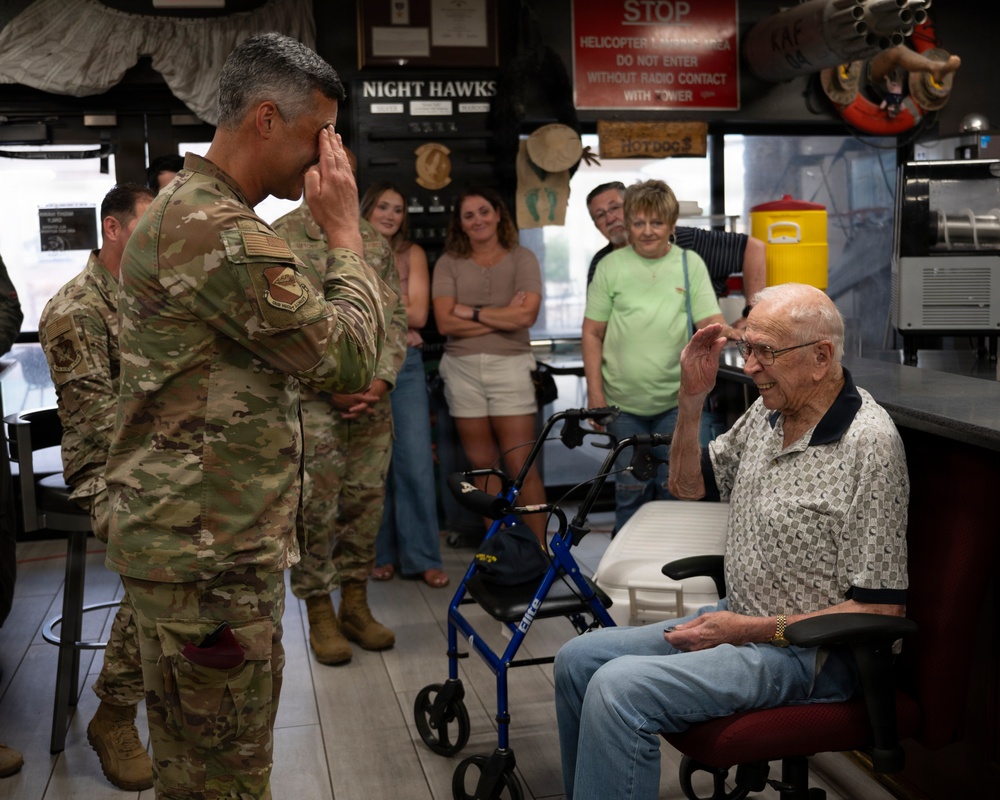 100-year old Korean War POW visits 55th Rescue Squadron