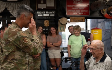 100-year old Korean War POW visits 55th Rescue Squadron