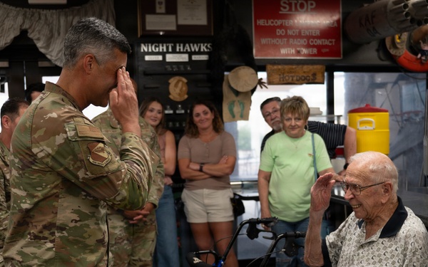 100-year old Korean War POW visits 55th Rescue Squadron