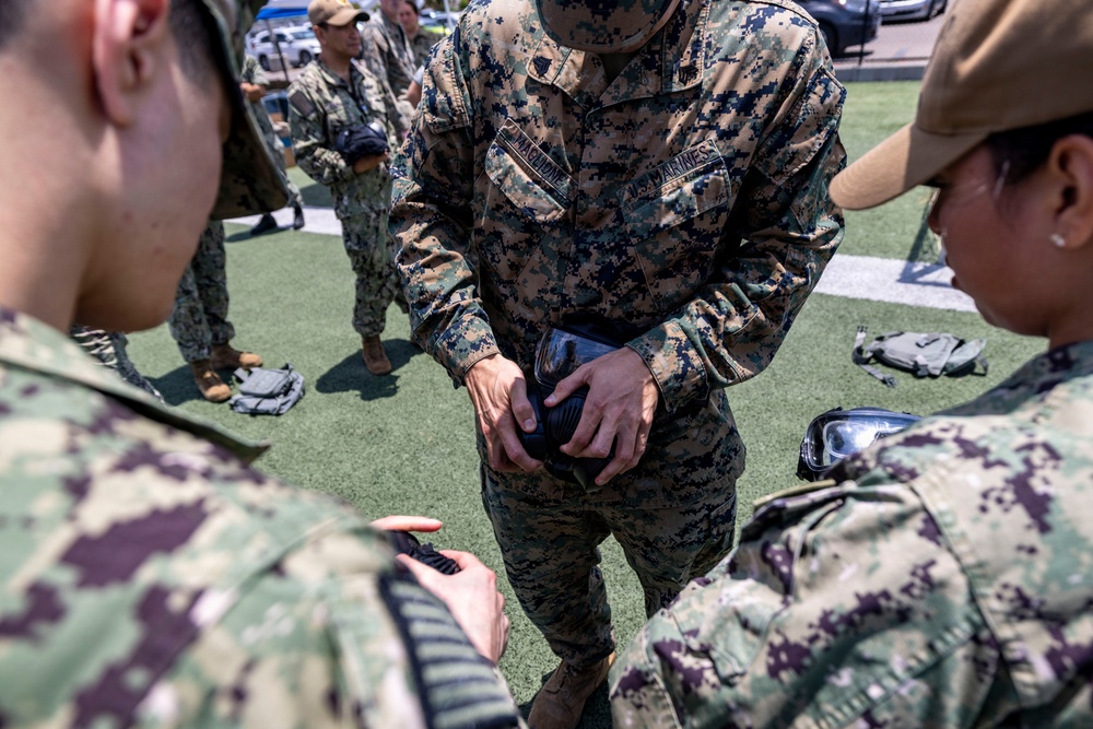 Decontamination Drills: MERCEX 26-3 supported by CBRN Marines with 1st MLG