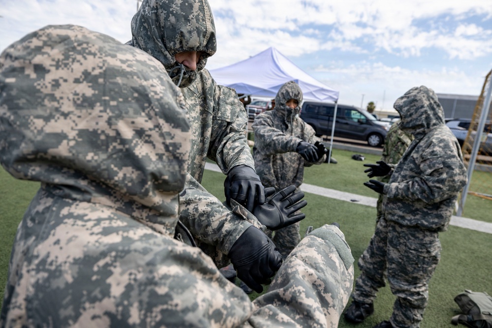 Decontamination Drills: MERCEX 26-3 supported by CBRN Marines with 1st MLG