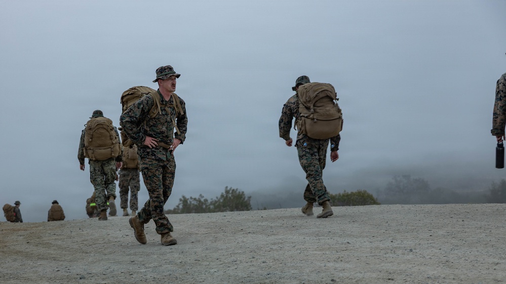 Taking the High Ground: Marines and Sailors with H&amp;S Company, 7th ESB Participate in a 5k Hike