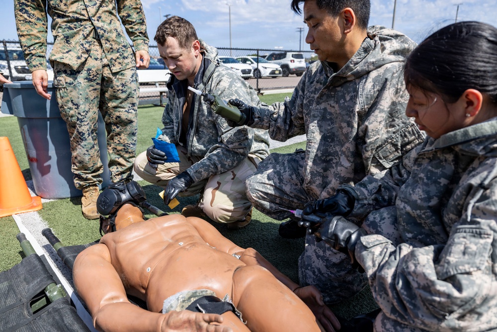 Decontamination Drills: MERCEX 26-3 supported by CBRN Marines with 1st MLG