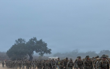 Taking the High Ground: Marines and Sailors with H&amp;S Company, 7th ESB Participate in a 5k Hike