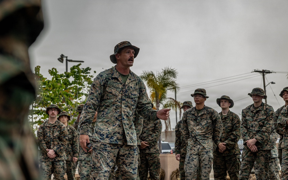 Taking the High Ground: Marines and Sailors with H&amp;S Company, 7th ESB Participate in a 5k Hike