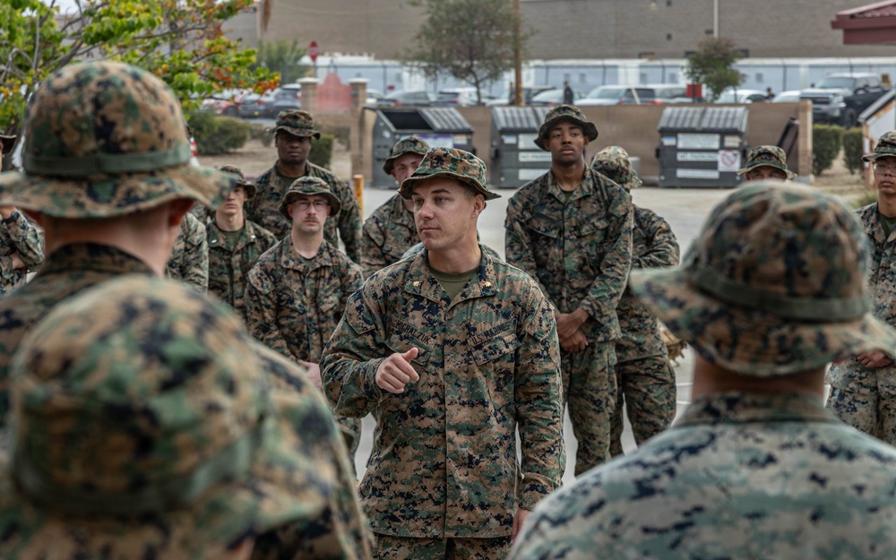 Taking the High Ground: Marines and Sailors with H&amp;S Company, 7th ESB Participate in a 5k Hike