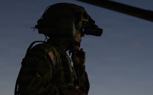 3-501st prepares for night aerial monitoring mission