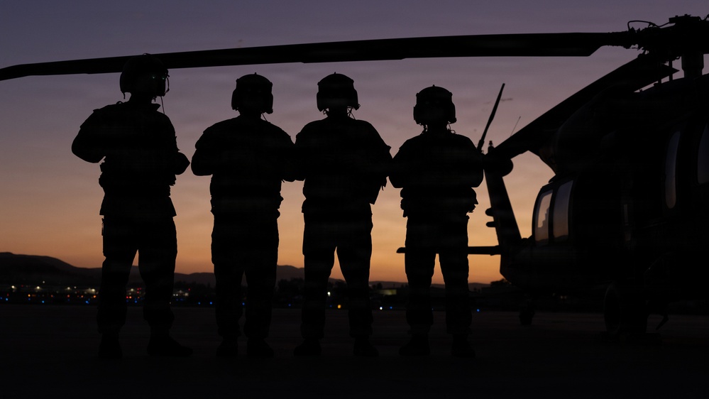 3-501st prepares for night aerial monitoring mission