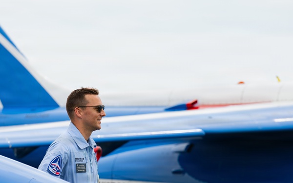 Patrouille de France participate in media day ahead of the Naval Air Station Patuxent River Air Show