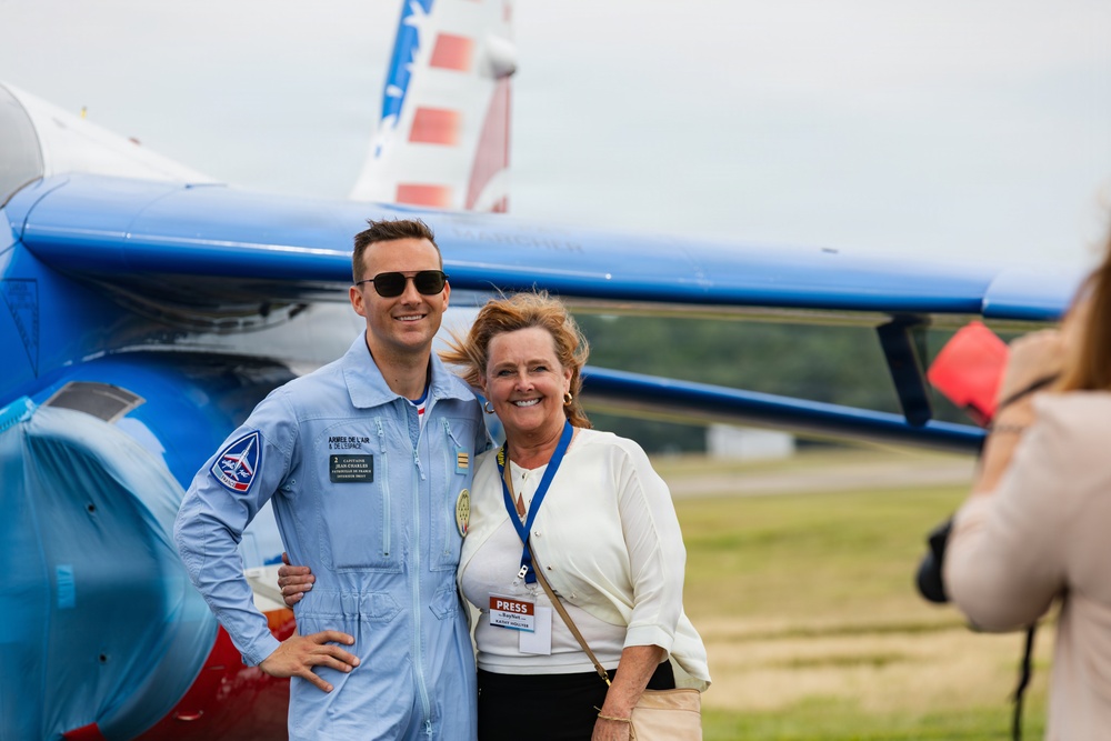 Patrouille de France participate in media day ahead of the Naval Air Station Patuxent River Air Show