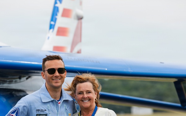 Patrouille de France participate in media day ahead of the Naval Air Station Patuxent River Air Show
