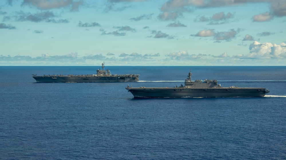 George Washington Operates Alongside JMSDF