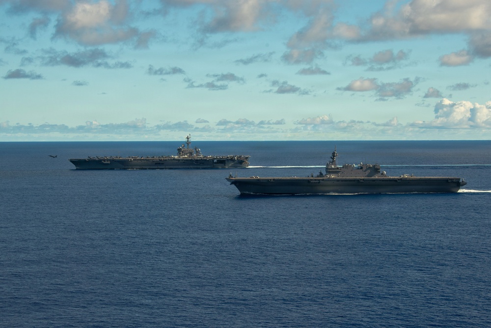 George Washington Operates Alongside JMSDF